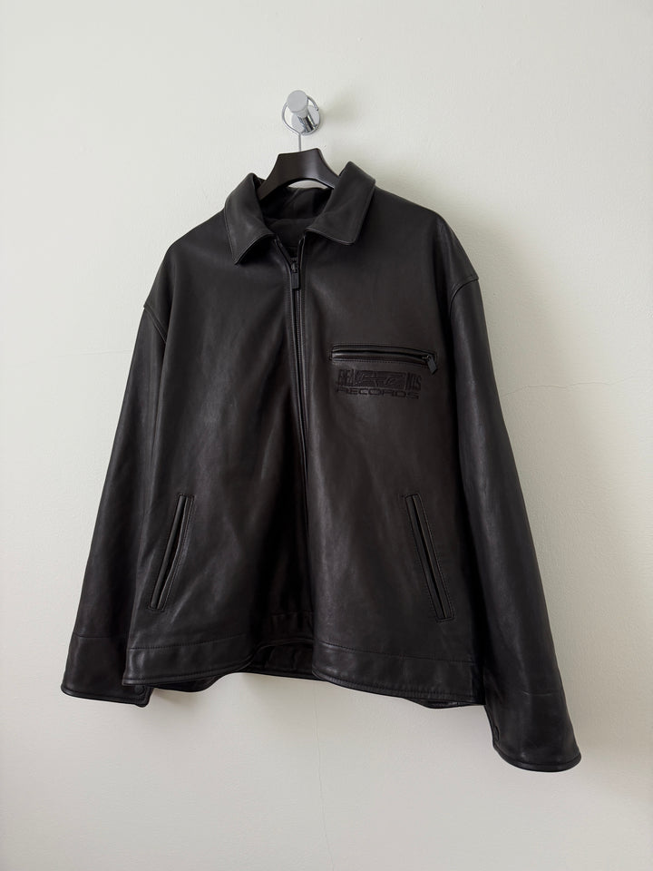 "Records" Leather Jacket