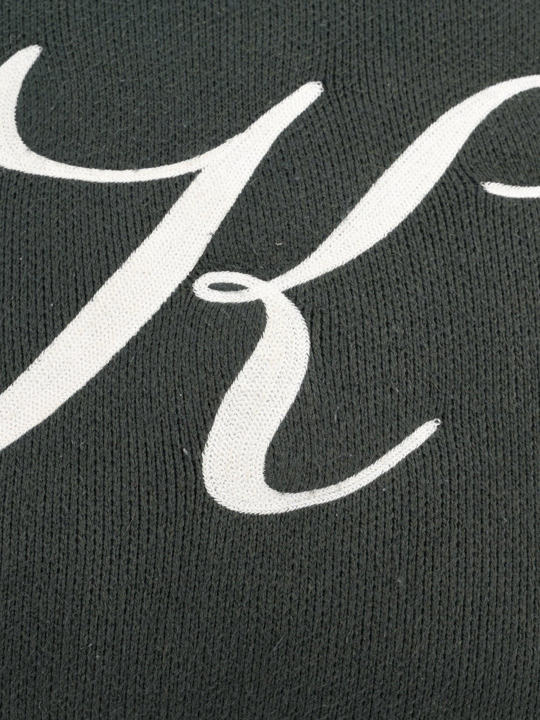 "K" Script Knit Pillow