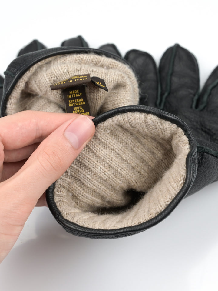 Leather Cashmere Lined Gloves