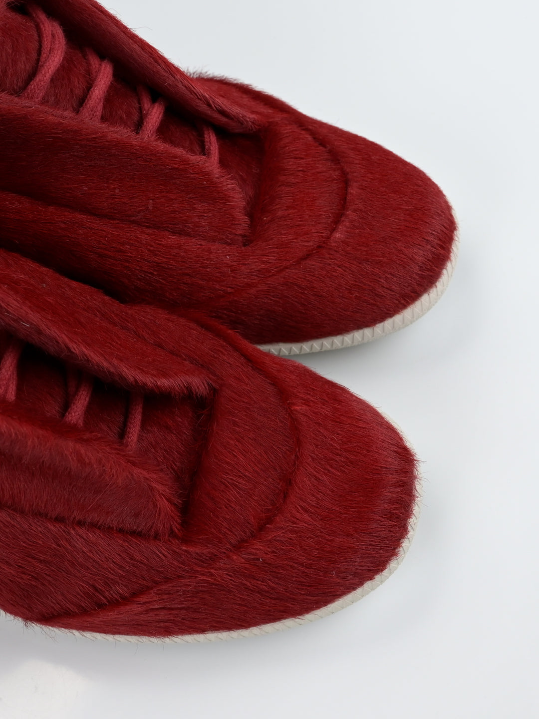 Yeezus Red Calf Pony Hair Future Sneakers
