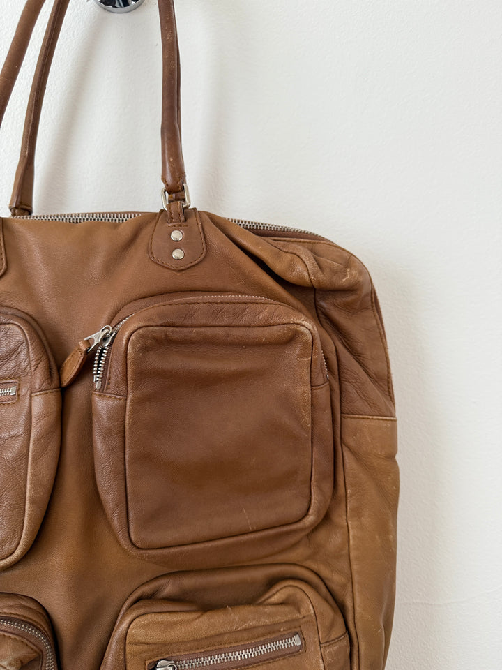 Vintage Multi-Pocket Tote