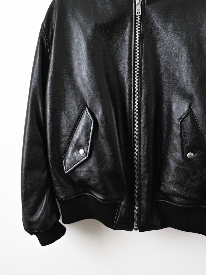 Nappa Leather Bomber Jacket