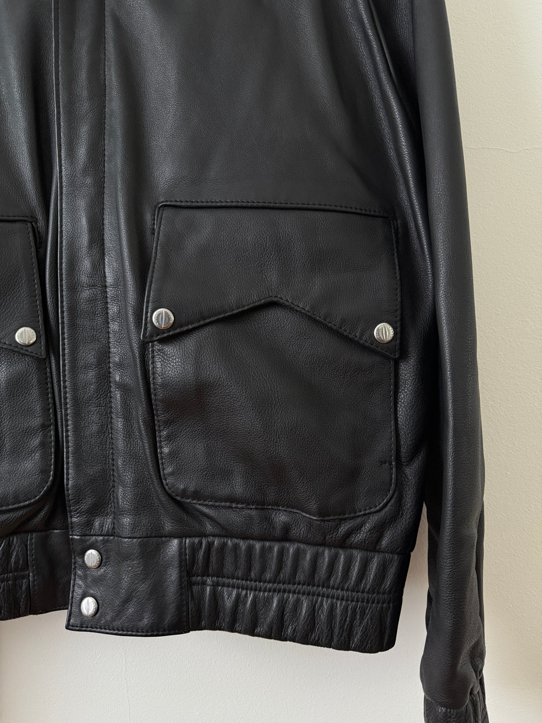 Leather Pilot Bomber Jacket
