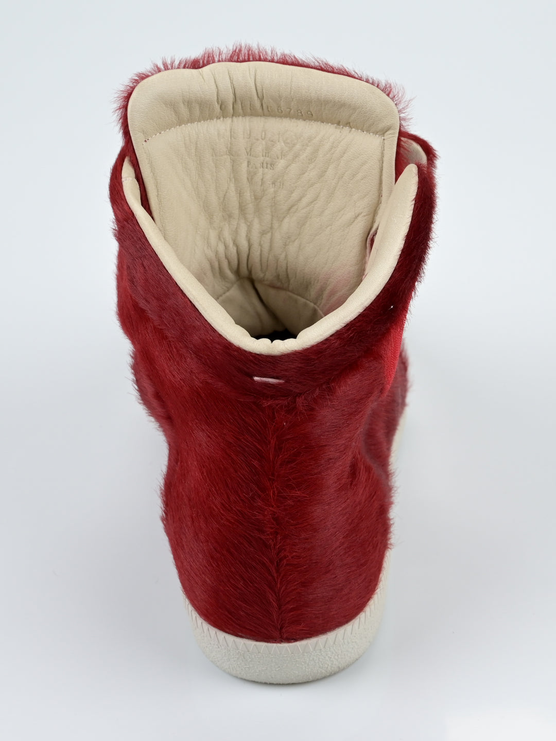 Yeezus Red Calf Pony Hair Future Sneakers