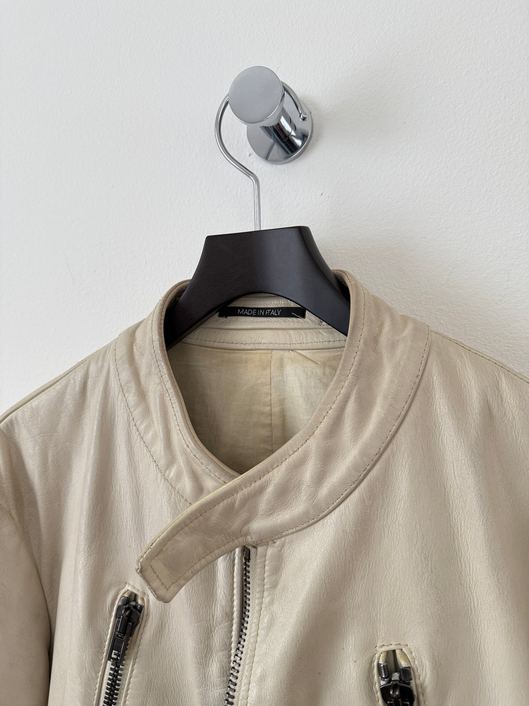 2013 5 Zip Leather Moto Jacket