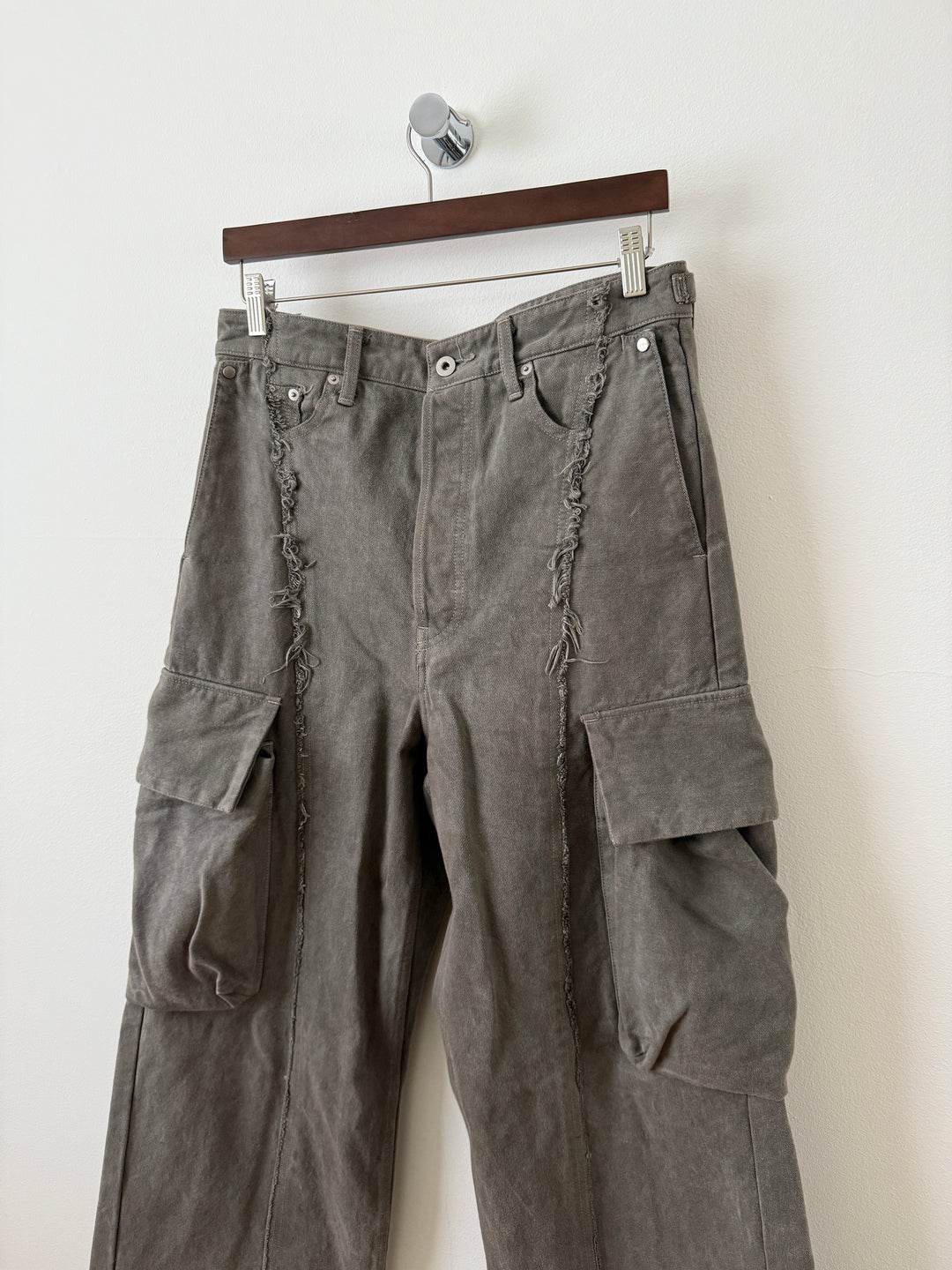 The "Diviser" Inside-Out Denim Cargo Pants