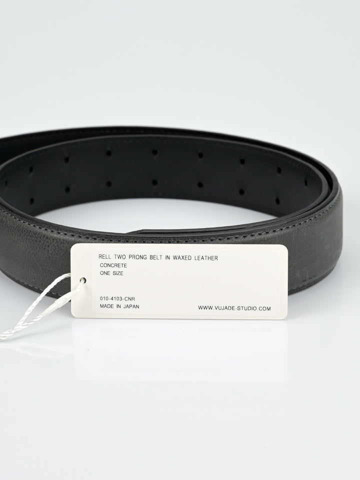 Rell Two Prong Belt Waxed Calfskin