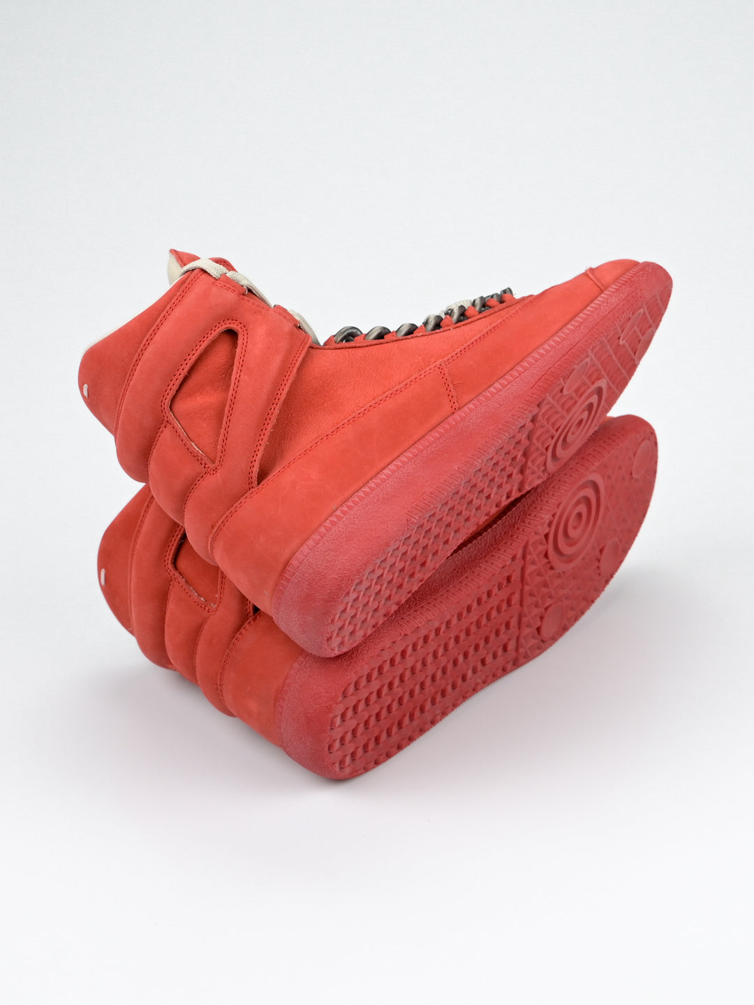 High Top Suede Chain Sneakers