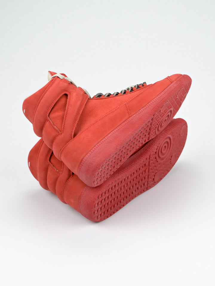 High Top Suede Chain Sneakers