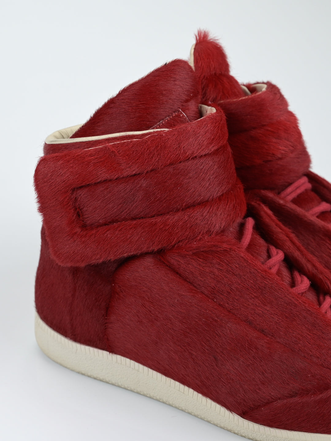 Yeezus Red Calf Hair Future Sneakers