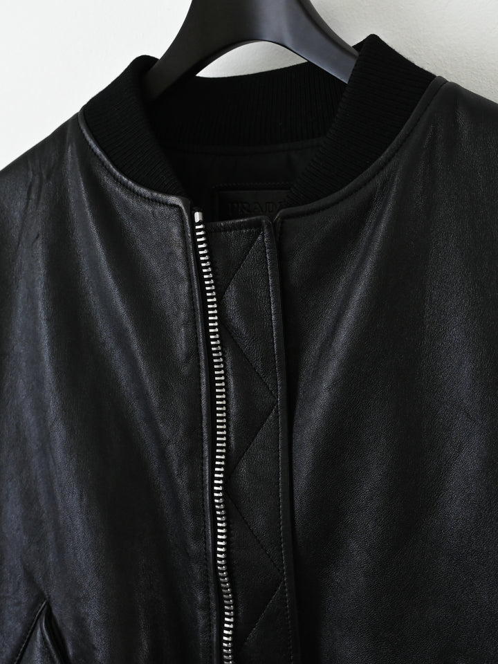 Nappa Leather Bomber Jacket