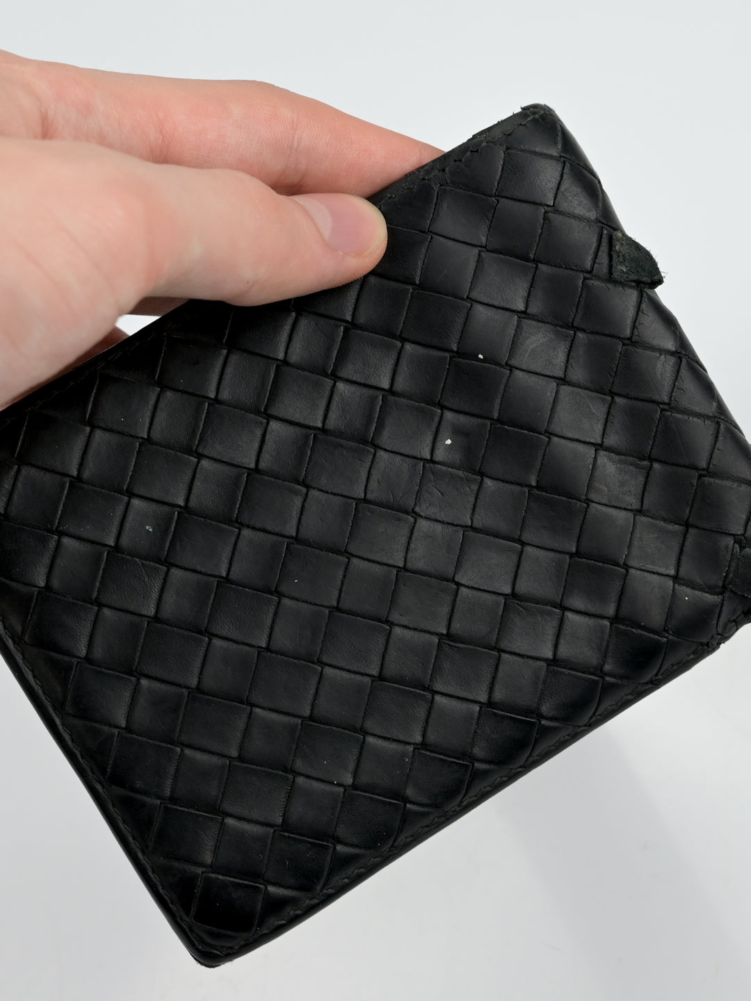 Intrecciato Leather Bi-Fold Wallet