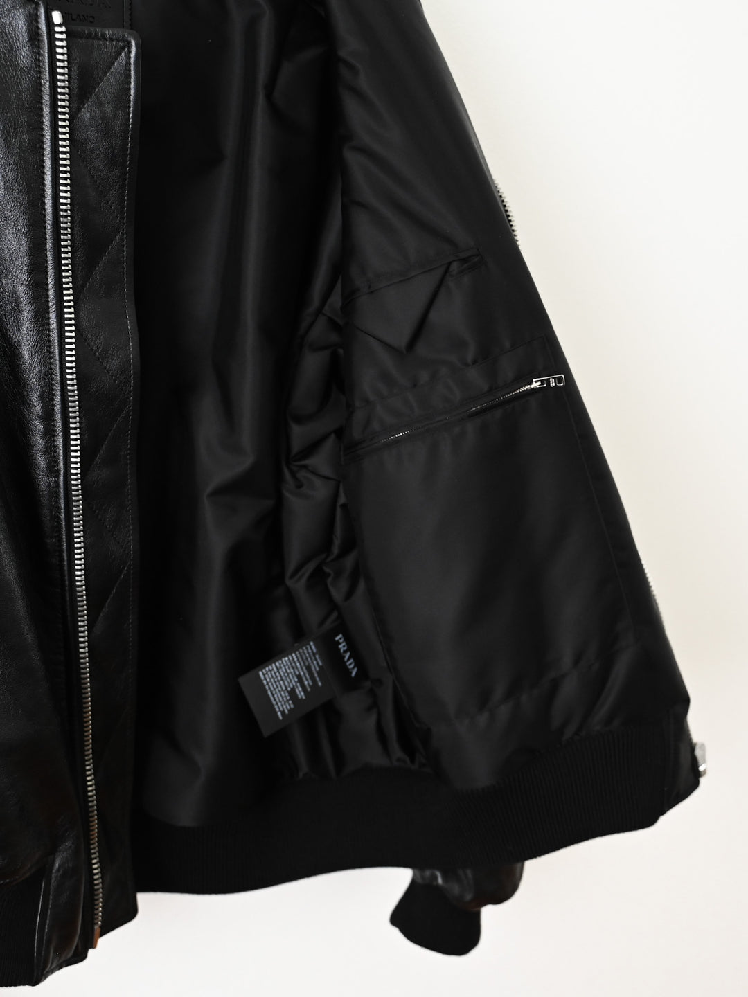 Nappa Leather Bomber Jacket