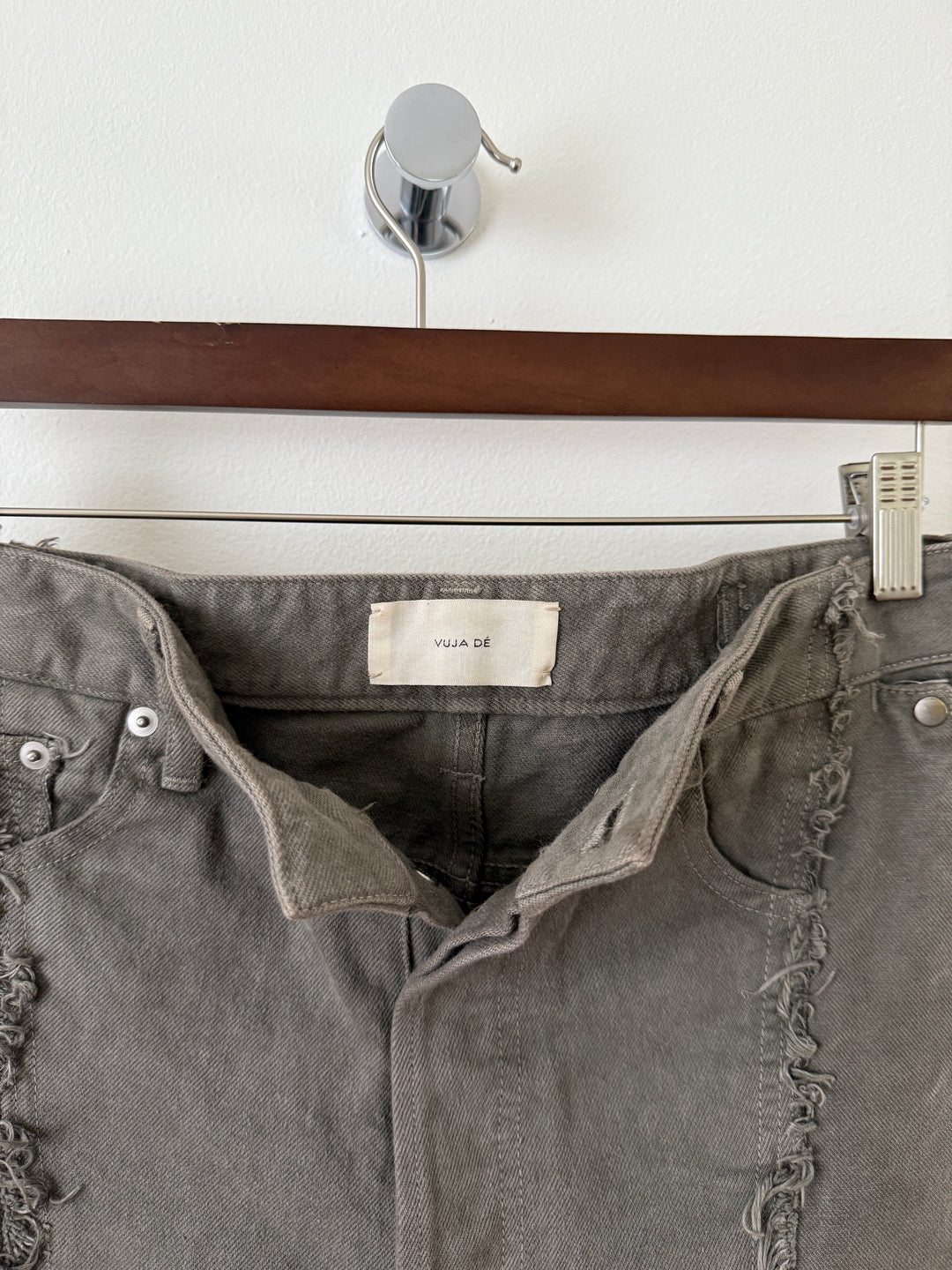 The "Diviser" Inside-Out Denim Cargo Pants