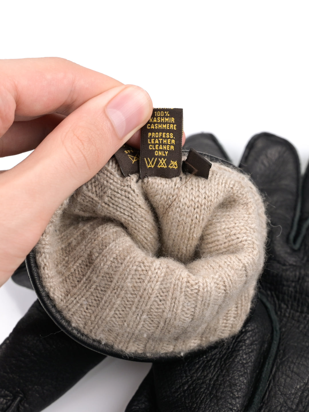 Leather Cashmere Lined Gloves