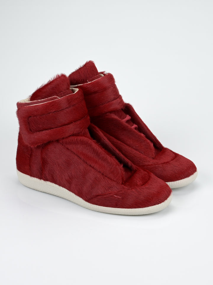 Yeezus Red Calf Pony Hair Future Sneakers