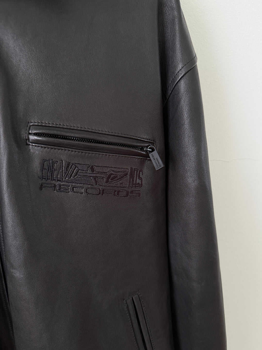 "Records" Leather Jacket