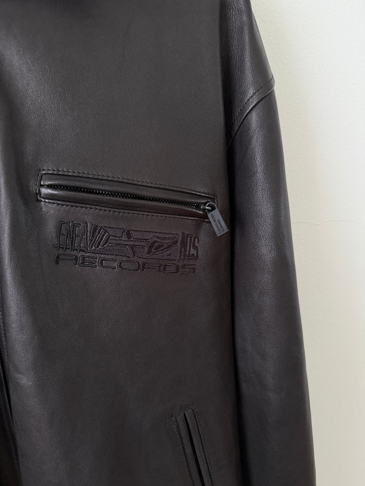 "Records" Leather Jacket