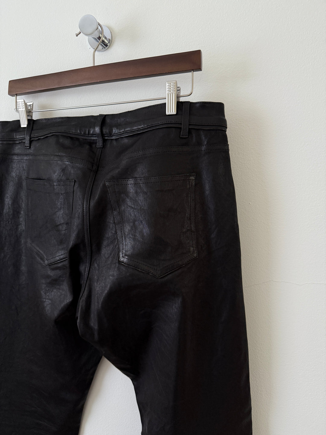 Leather Caribou Bootcut Pants