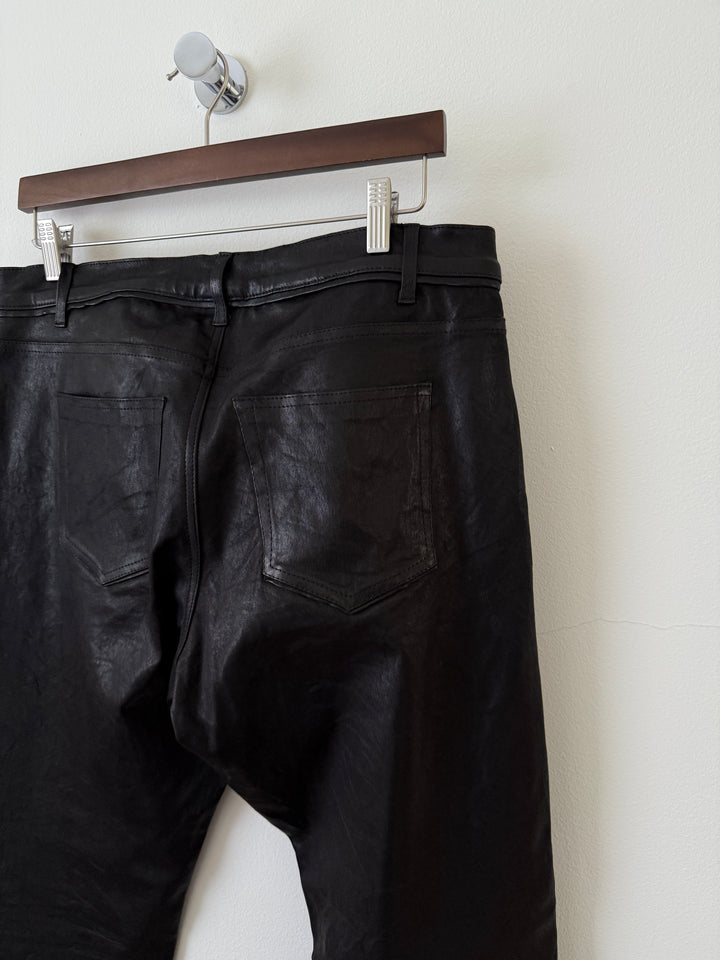 Leather Caribou Bootcut Pants