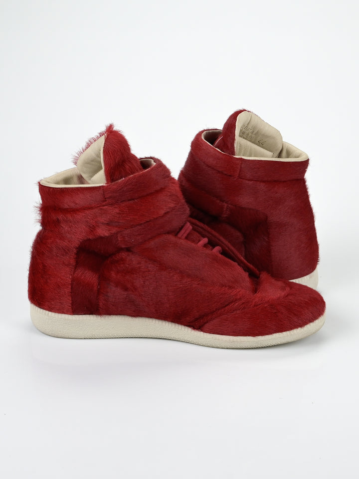 Yeezus Red Calf Hair Future Sneakers