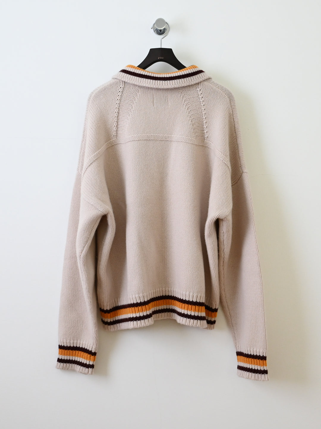 McLaren Chenille Patch Knit Polo Sweater