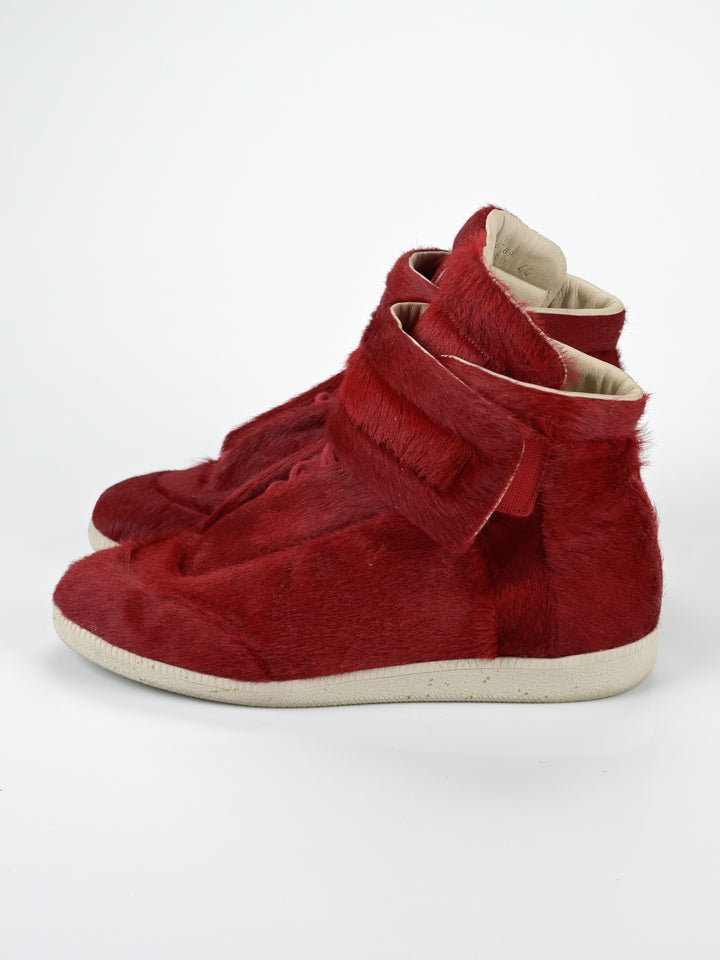 Yeezus Red Calf Hair Future Sneakers