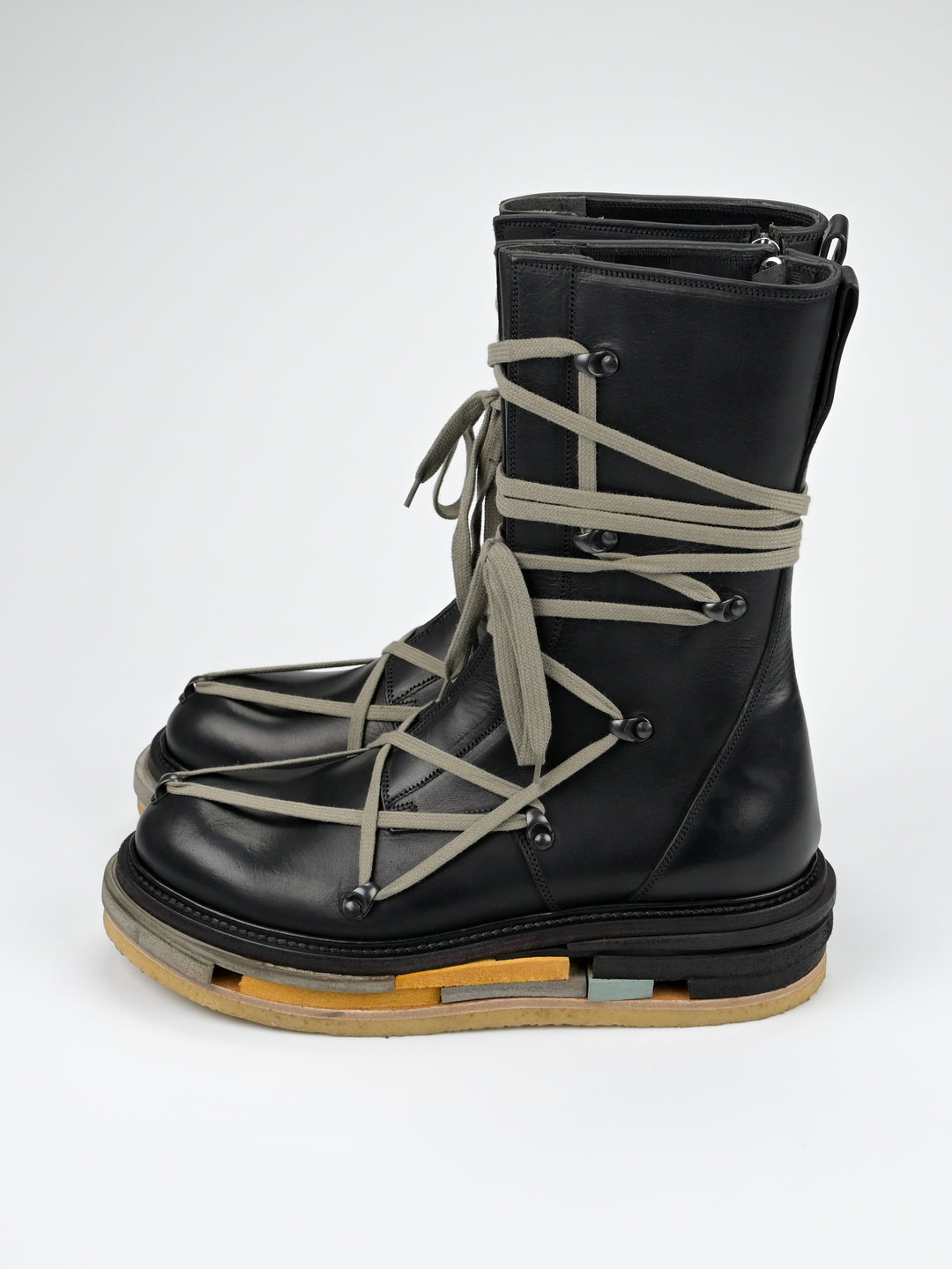 F/W 2017 'Glitter' Hexagram Creeper Boots Lego Sole