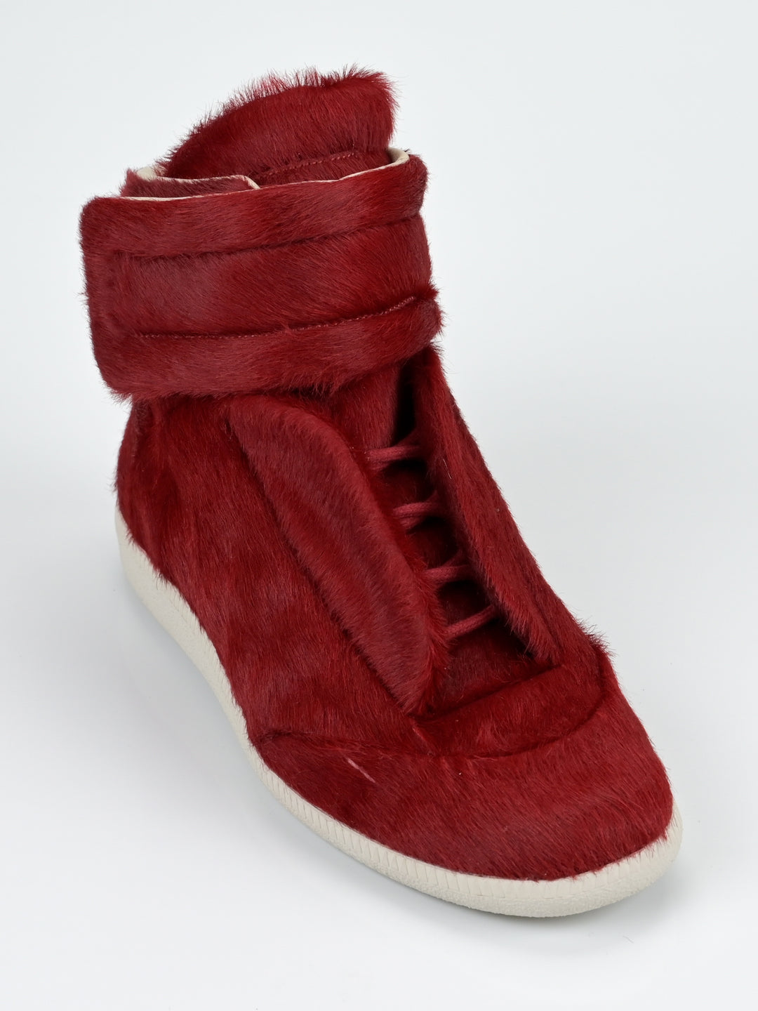Yeezus Red Calf Pony Hair Future Sneakers
