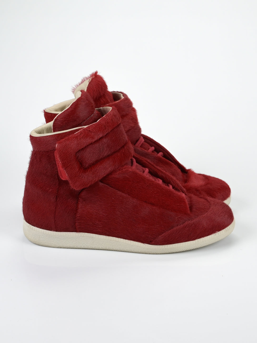 Yeezus Red Calf Hair Future Sneakers