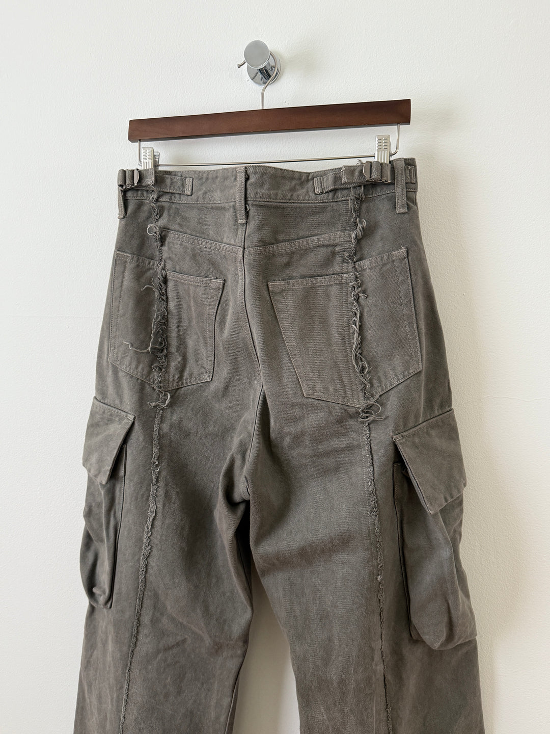 The "Diviser" Inside-Out Denim Cargo Pants