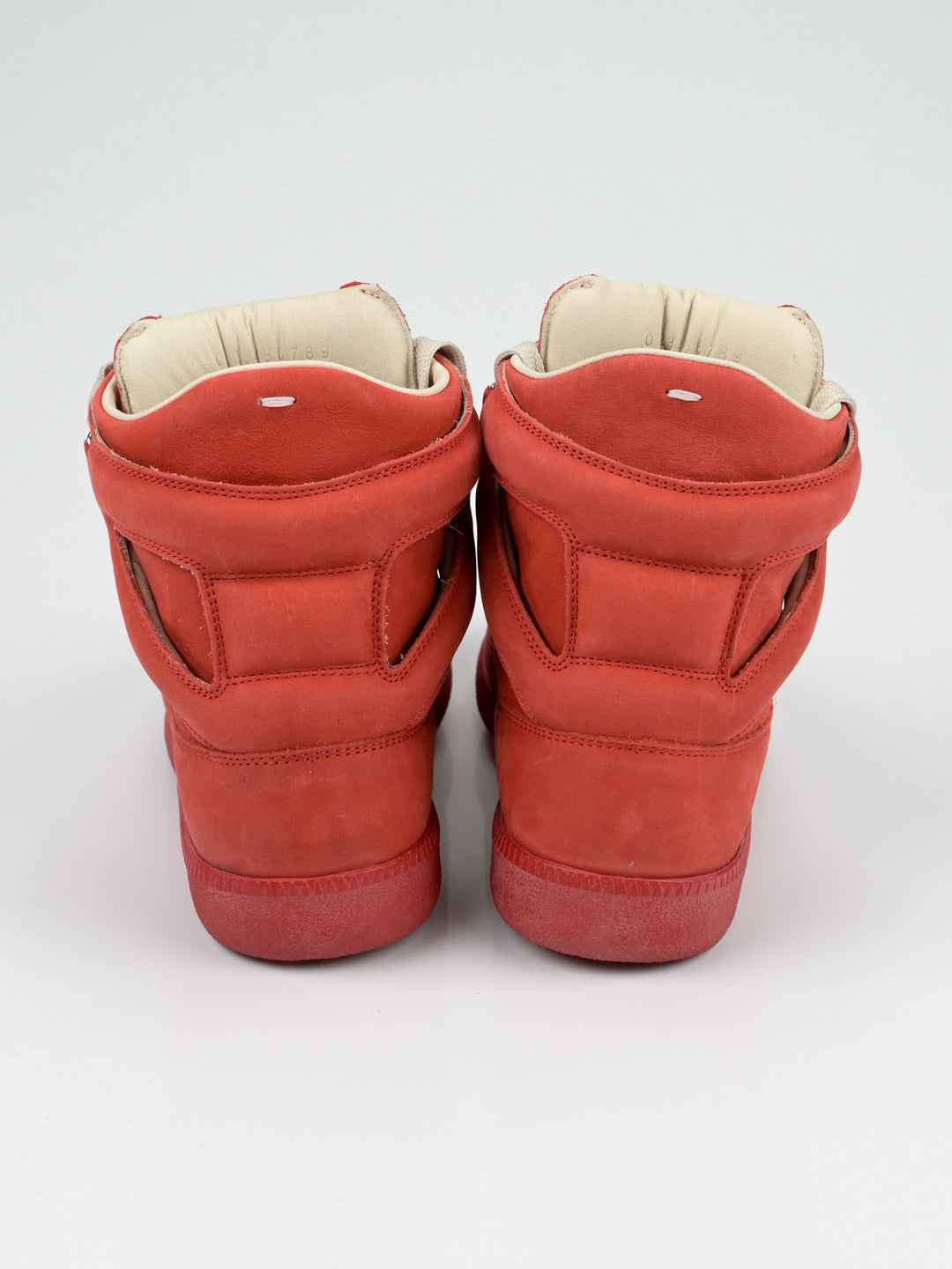 High Top Suede Chain Sneakers