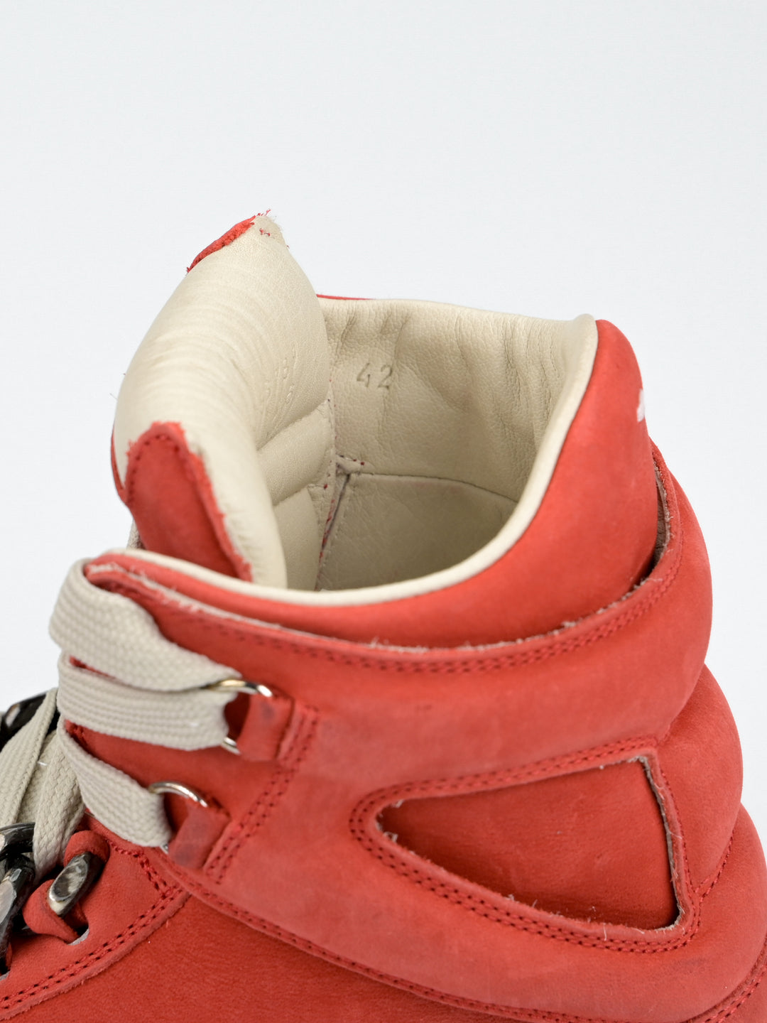 High Top Suede Chain Sneakers