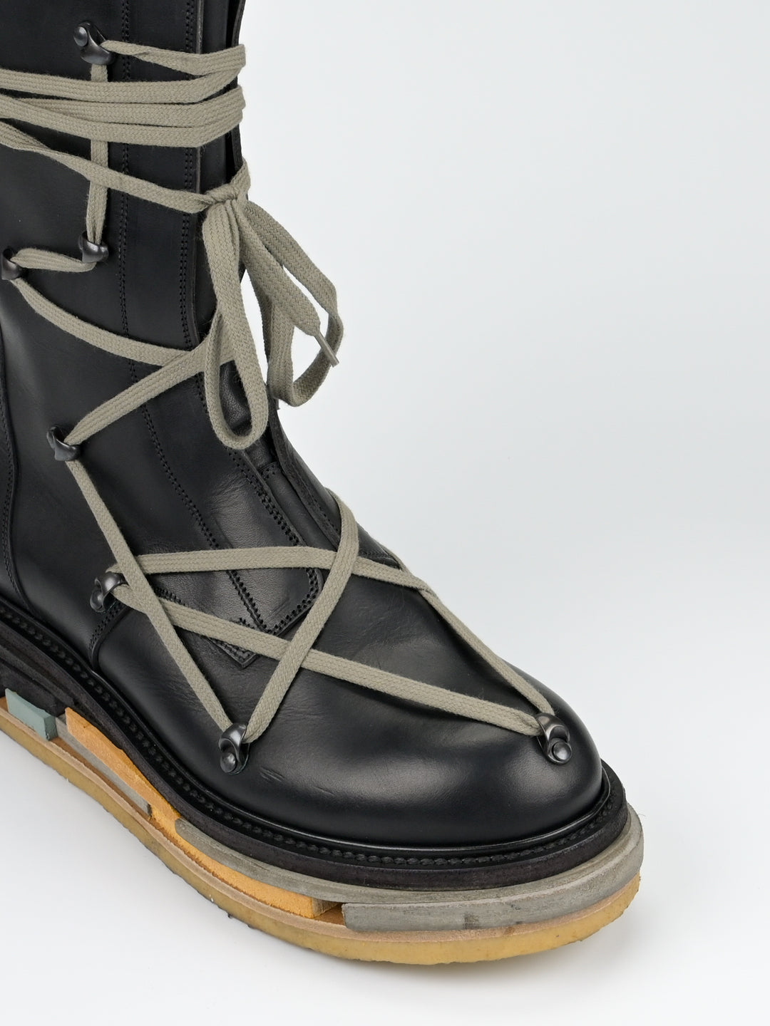 F/W 2017 'Glitter' Hexagram Creeper Boots Lego Sole