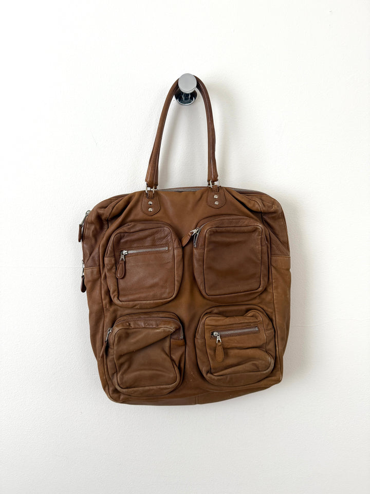 Vintage Multi-Pocket Tote