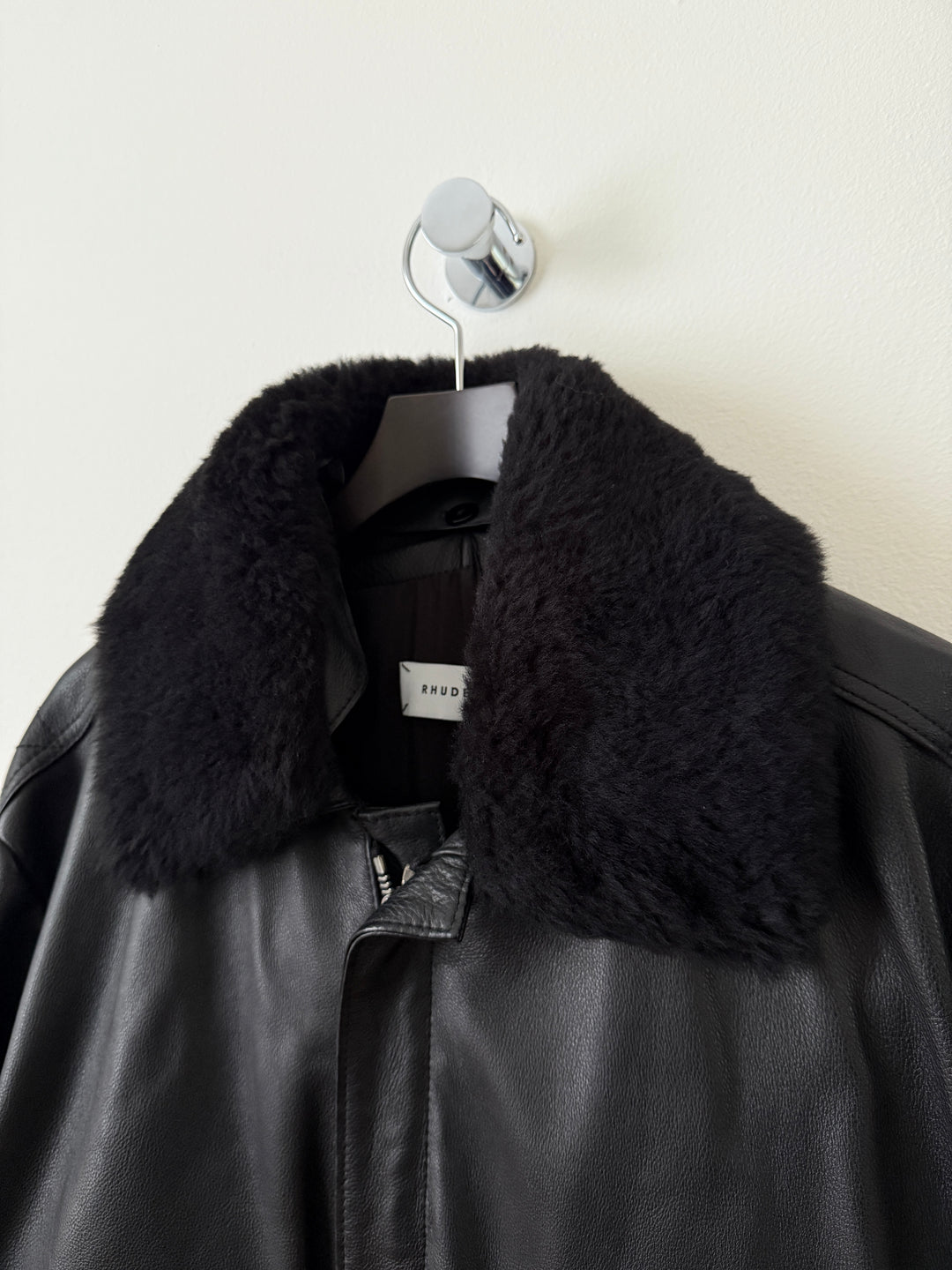 Leather Pilot Bomber Jacket