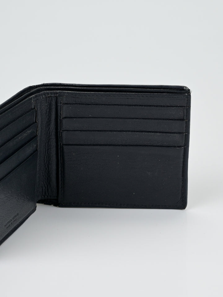 Intrecciato Leather Bi-Fold Wallet