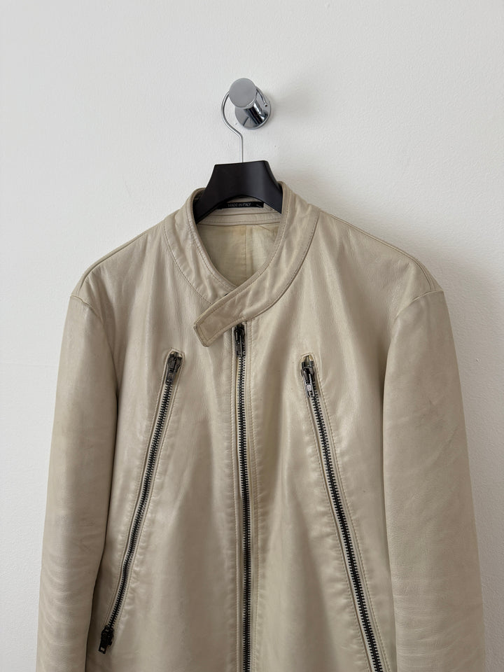 2013 5 Zip Leather Moto Jacket