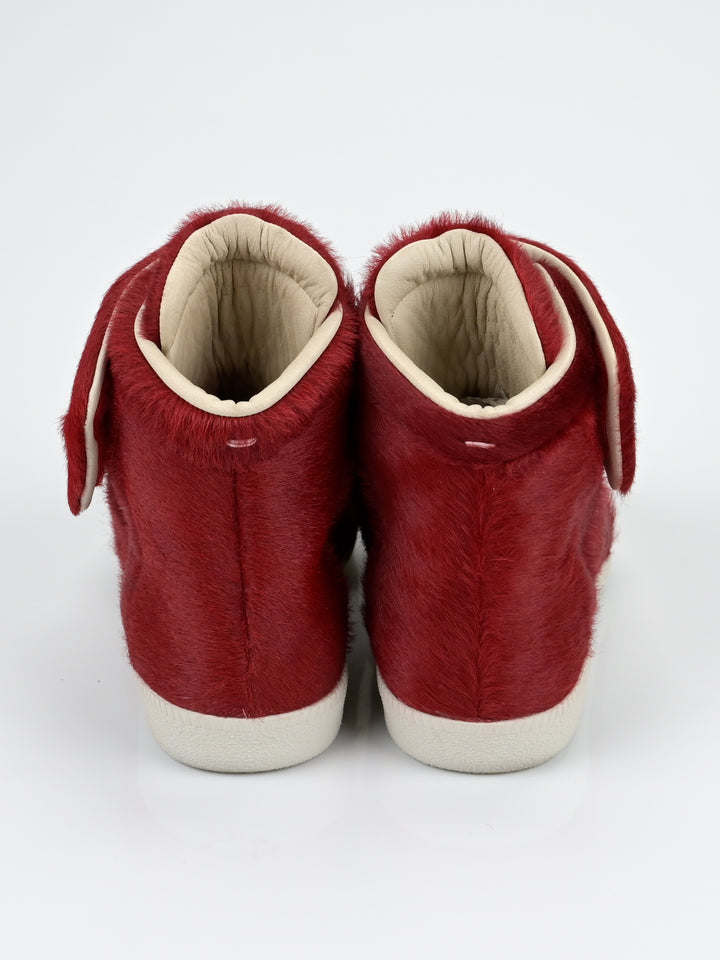 Yeezus Red Calf Pony Hair Future Sneakers