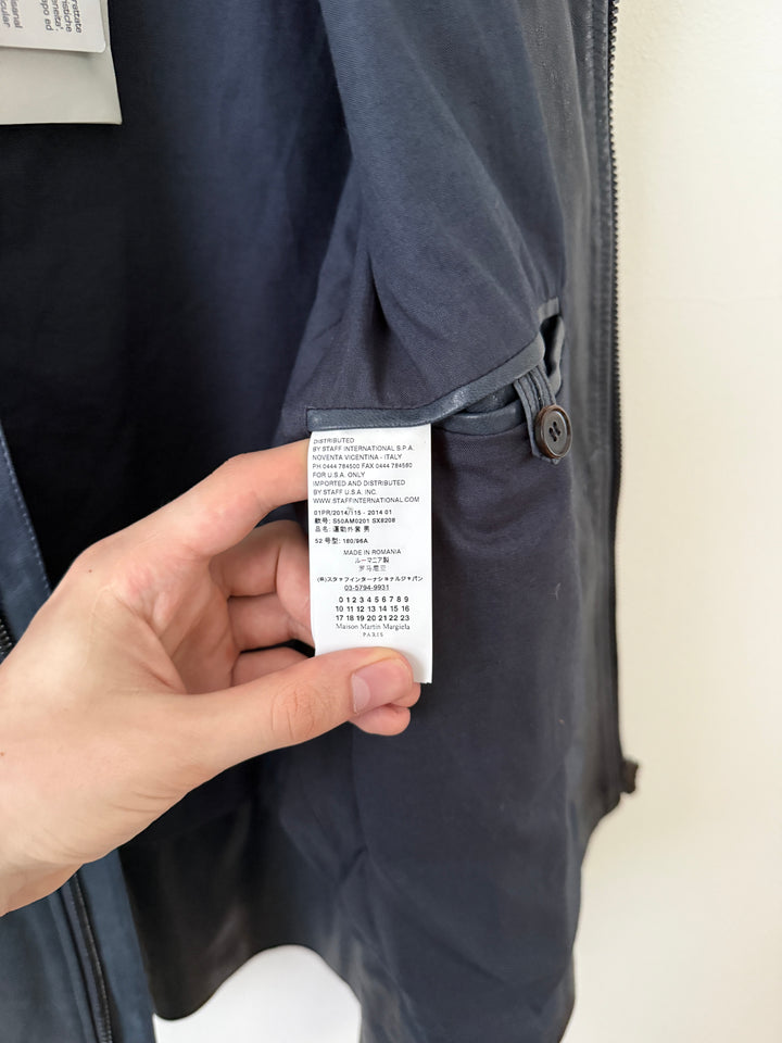 5 Zip Leather Moto Jacket