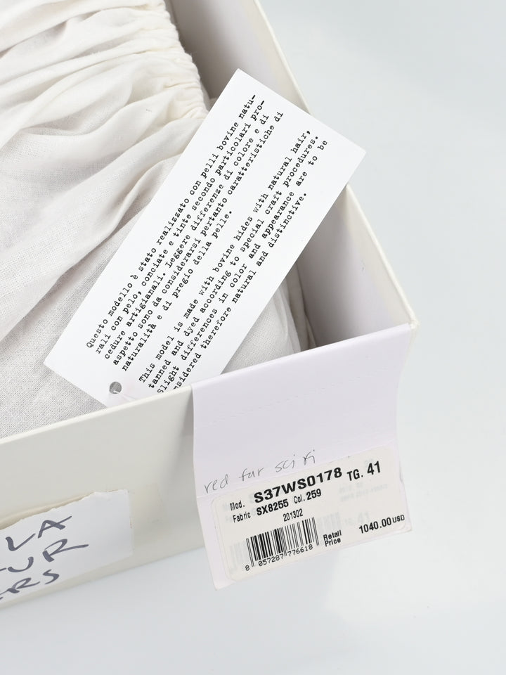 Yeezus Red Calf Pony Hair Future Sneakers