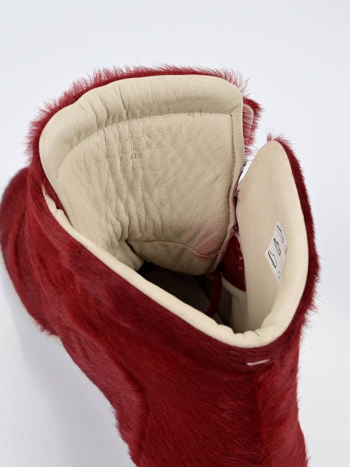 Yeezus Red Calf Pony Hair Future Sneakers