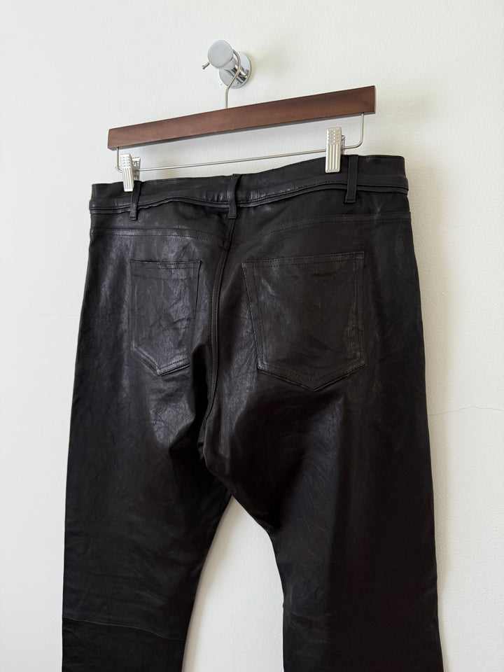 Leather Caribou Bootcut Pants