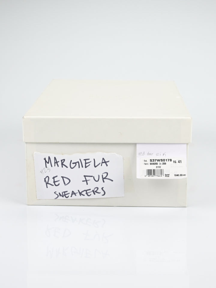 Yeezus Red Calf Pony Hair Future Sneakers