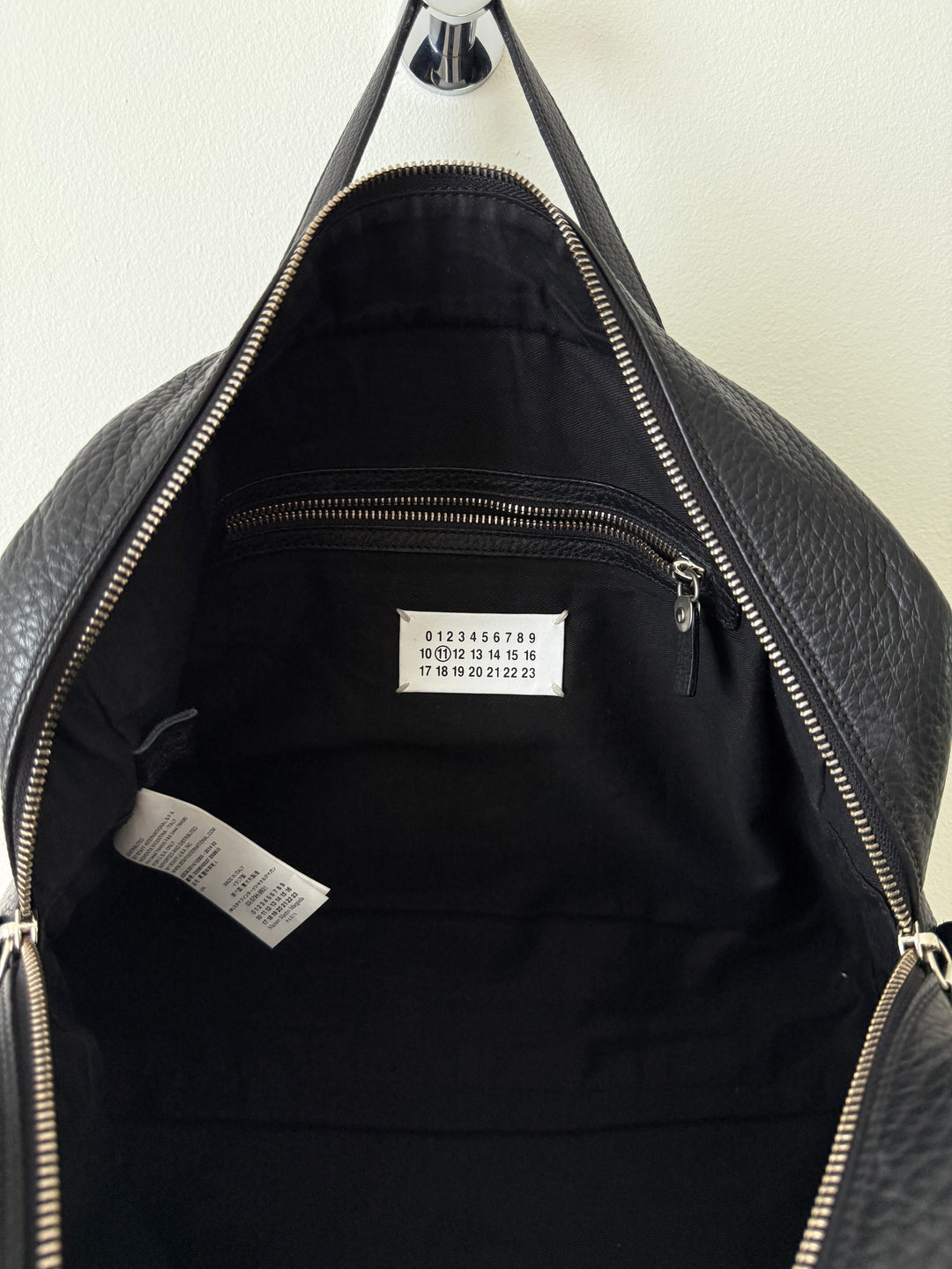 Pebbled Leather Messenger Bag