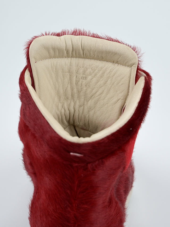 Yeezus Red Calf Pony Hair Future Sneakers