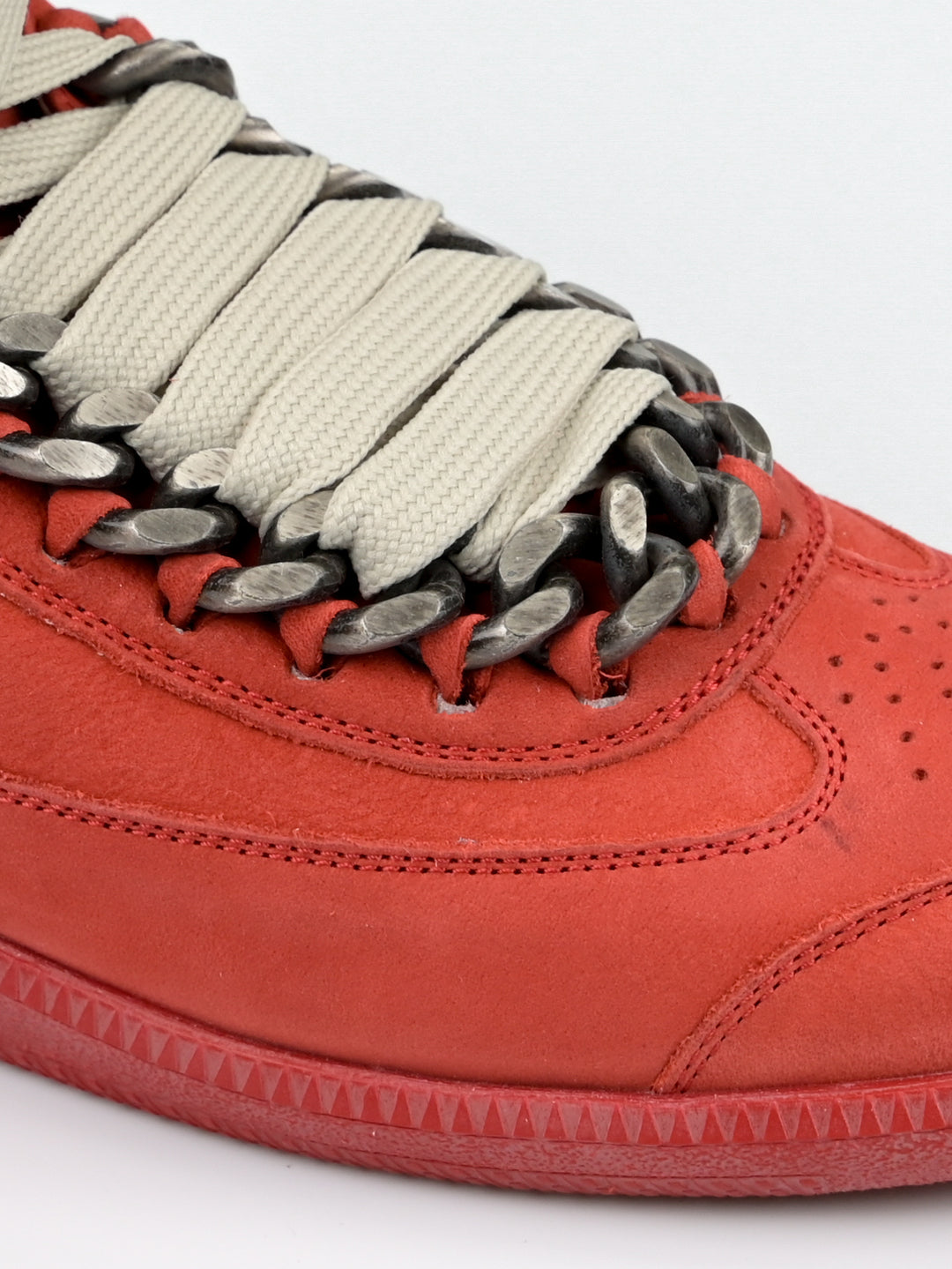 High Top Suede Chain Sneakers