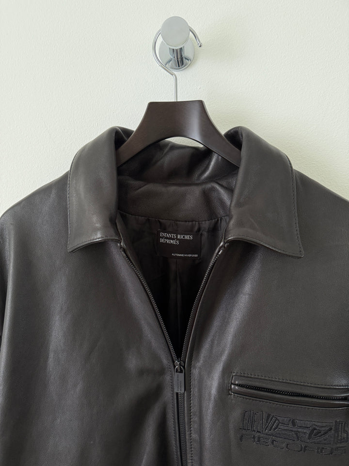"Records" Leather Jacket