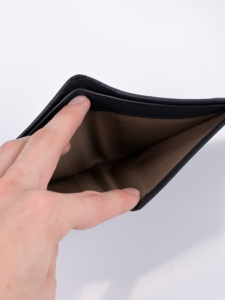 Intrecciato Leather Bi-Fold Wallet