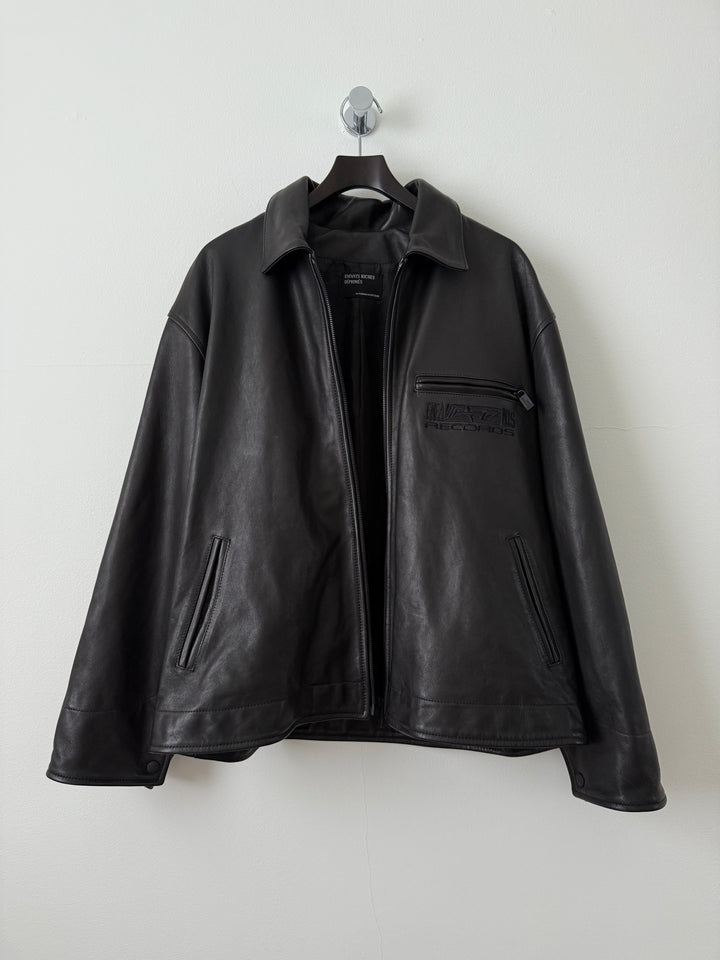 "Records" Leather Jacket